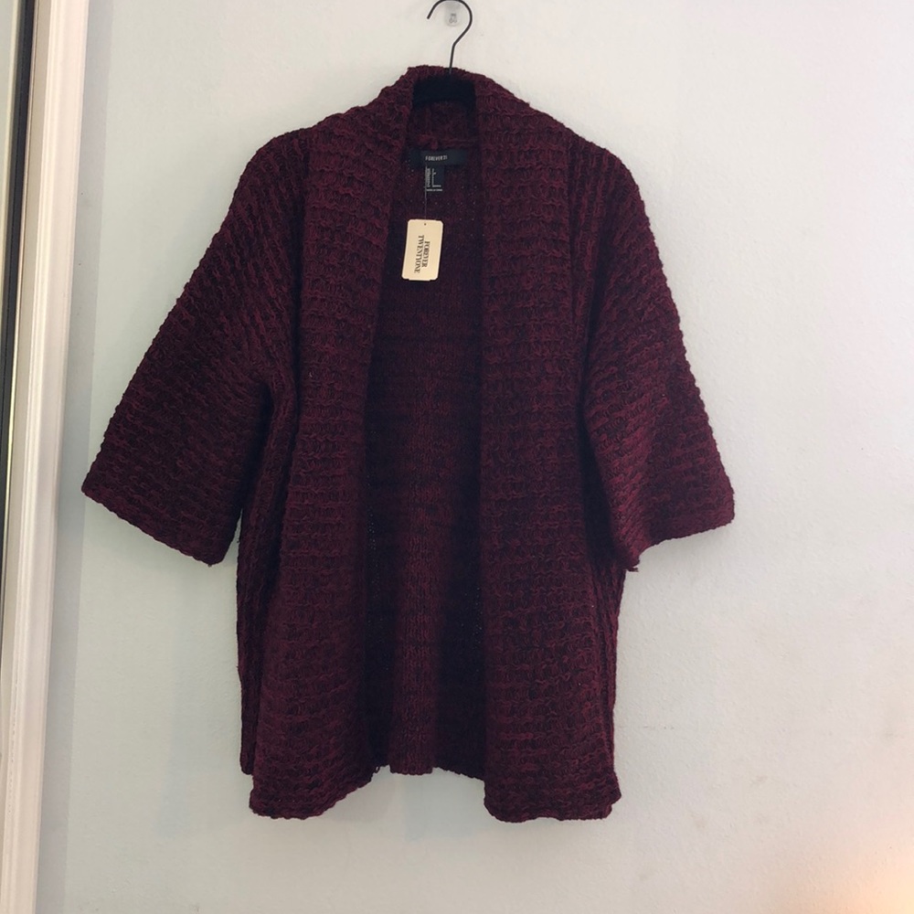 Never worn Burgundy pullover